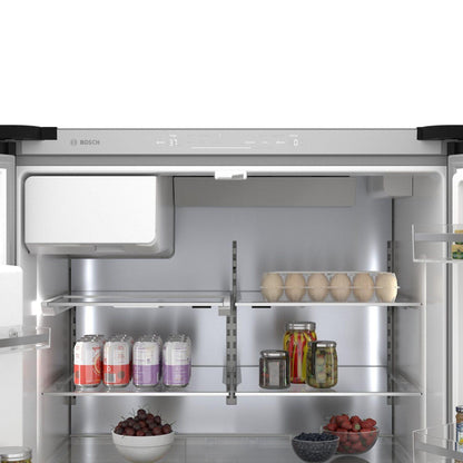 Bosch B36FD50SNB 500 Series French Door Bottom Mount Refrigerator 36" Black Stainless Steel, Total No Frost
