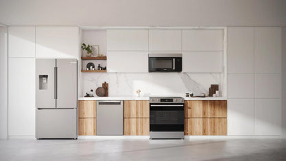 Bosch HEF1050MU 100 Series, Freestanding electric cooker, 30'', Stainless steel