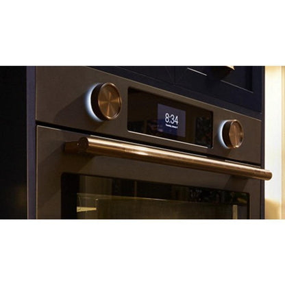 Kitchenaid KOEC930SBE 30-inch Smart Electric Combo Wall Oven with Intelligent Cooking Camera - Black Ore