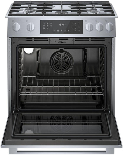 Bosch HGI8056UC 800 Series, Gas slide-in range, 30'', Stainless steel