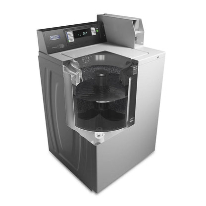 Maytag MAT24PDAWW Commercial Top-Load Washer, Coin Drop Installed