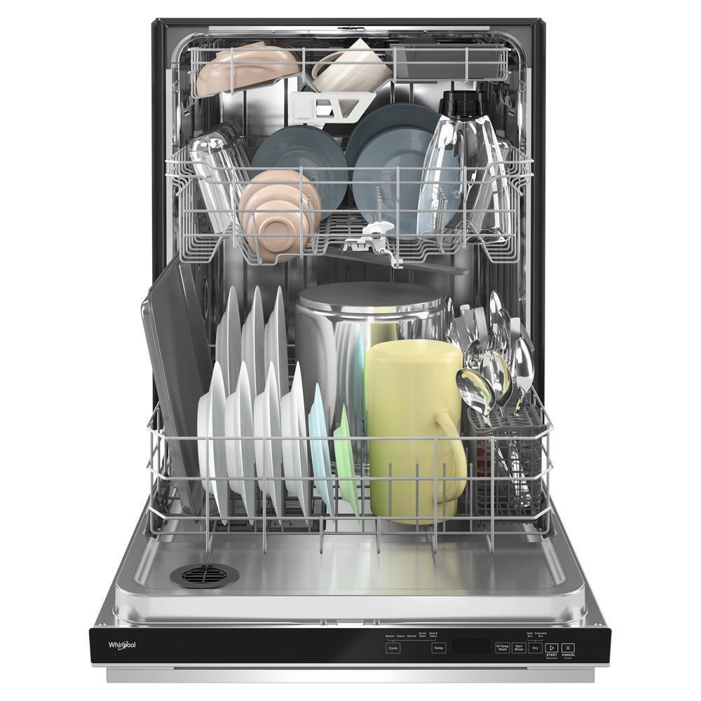 Whirlpool WDPS7024RZ Eco Series Quiet Dishwasher with a washing 3rd Rack & Water Repellent Silverware Basket