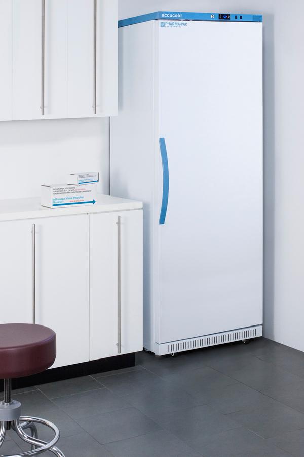 Summit ARS18PV456 18 CU.FT. Upright Vaccine Refrigerator, Certified To Nsf/ansi 456 Vaccine Storage Standard