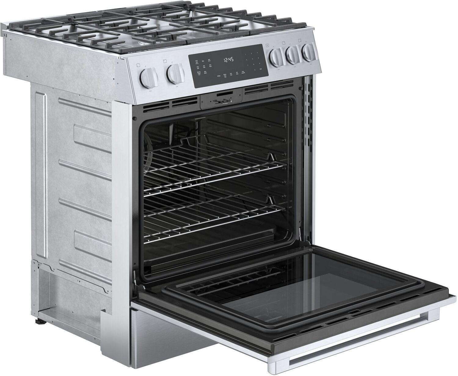 Bosch HGI8056UC 800 Series Gas Slide-in Range 30" Stainless Steel