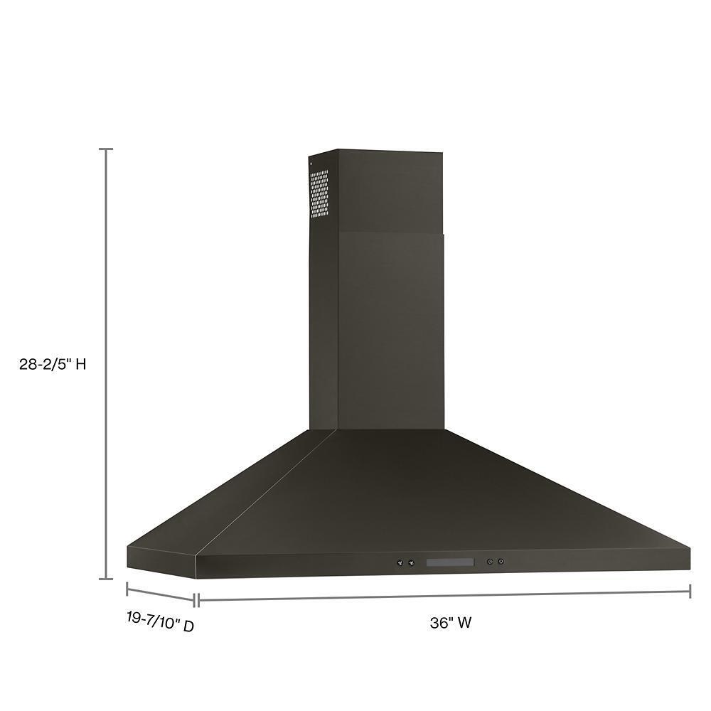 Whirlpool WVW93UC6LV 36" Chimney Wall Mount Range Hood with Dishwasher-Safe Grease Filters