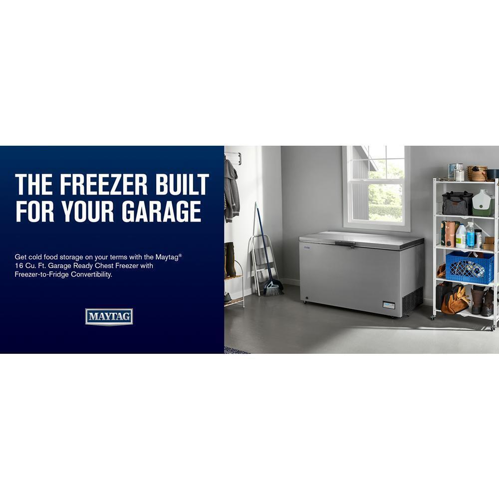 MZCC4316TG Maytag® 16 Cu. Ft. Garage Ready Chest Freezer with Freezer-to-Fridge Convertibility
