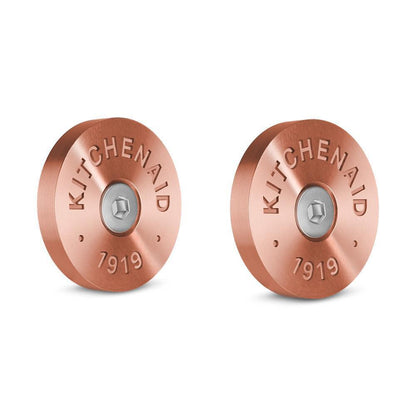 Whirlpool W11368841CF KitchenAid Commercial-Style Range Handle Medallion Kit - Copper (Includes Two Medallions, Screws, and One 1/8-IN Hex Wrench)