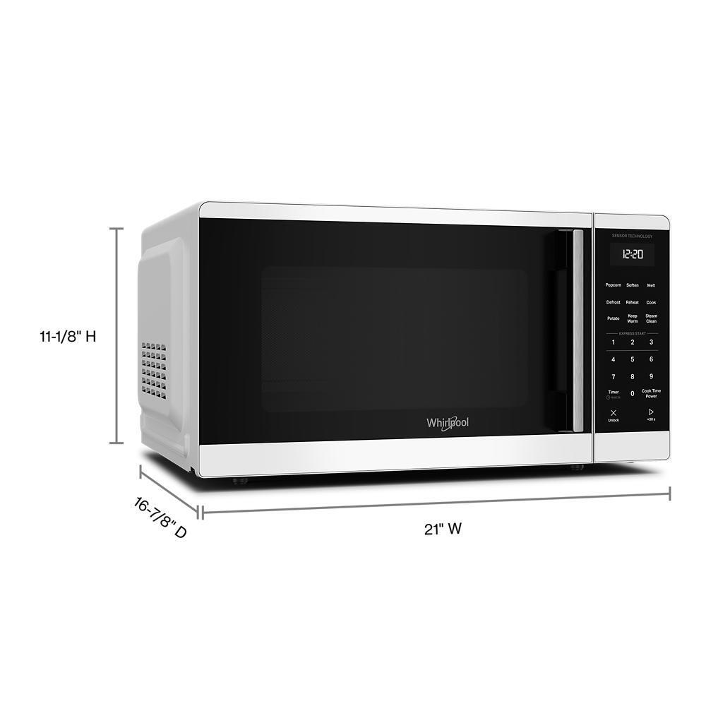 Whirlpool WMCS4321TW 1.1 cu. ft. Countertop Microwave with Sensor Cooking - 1000 watt