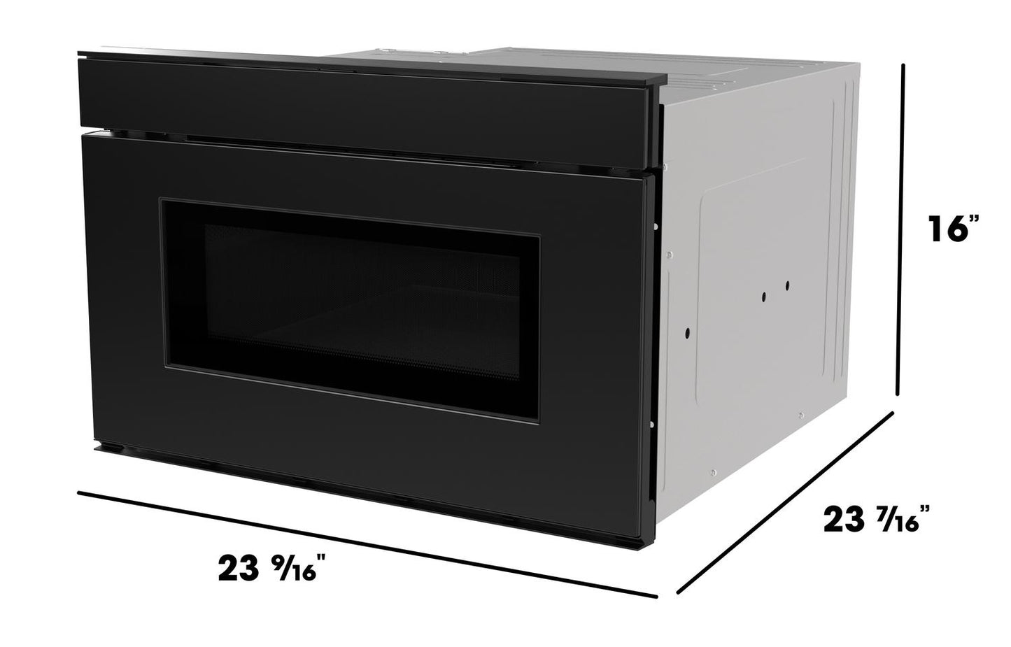 SMD2479MB Sharp 24 in. 1.2 cu. ft. Deco Series Built-In Smart Microwave Drawer™ Oven with Easy Wave Open in Black