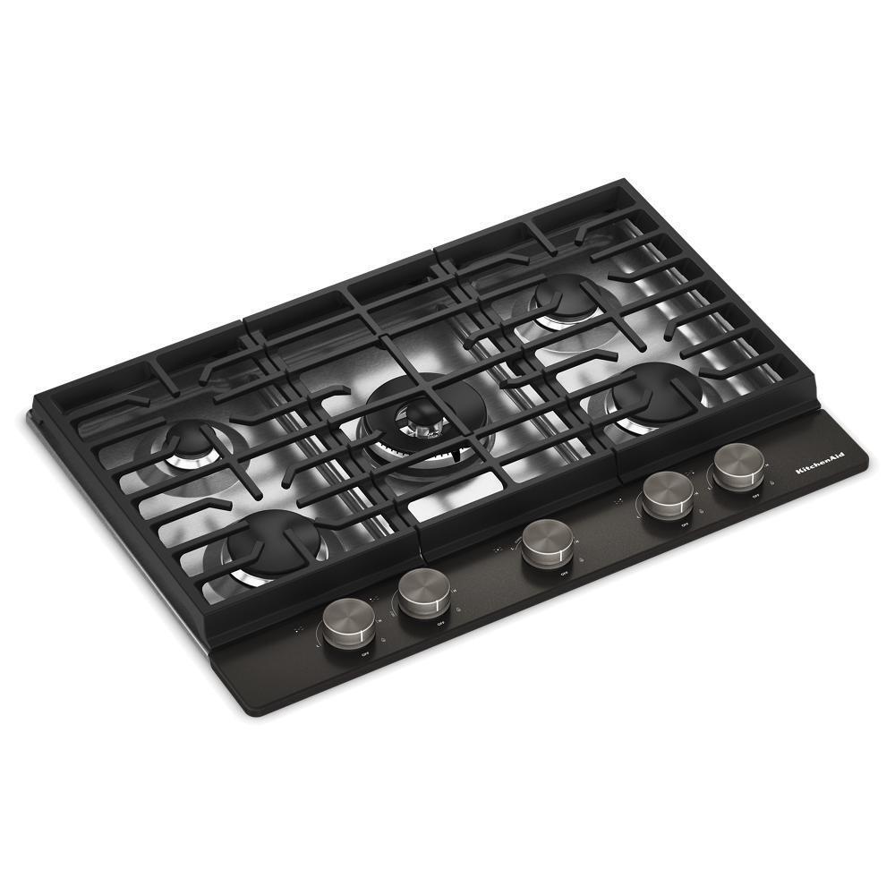KCGK530SBE KitchenAid® 30 in. Gas Cooktop with 5 Burners and Integrated Wok Grate