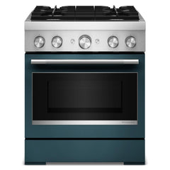 Kitchenaid KFDS930SAG 30-Inch 4 Burner Commercial-Style Dual Fuel Range with No Preheat Air Fry Mode