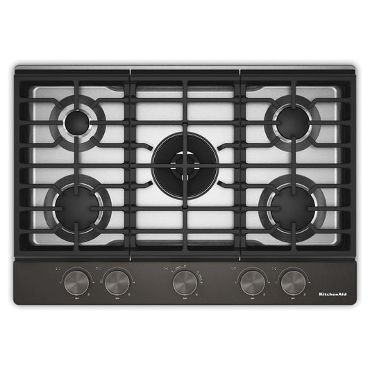 KCGK730SBE KitchenAid® 30 in. Gas Cooktop with 5 Burners and Integrated Wok Grate