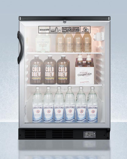 Summit SCR600BGLNZ 24" Wide All-refrigerator