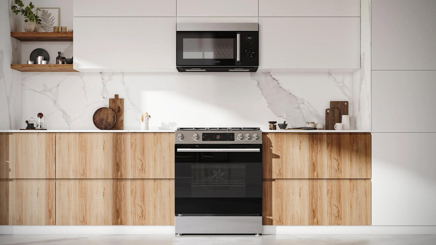 Bosch HGF1050MUC 100 Series, Freestanding gas cooker, Stainless steel
