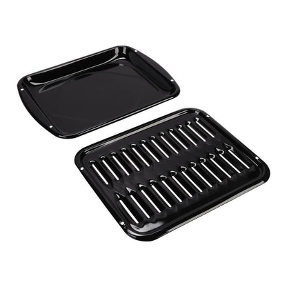Maytag 4396923 Premium Range Porcelain Broiler Pan and Roasting Rack - Grey (Includes Pan and Grid)