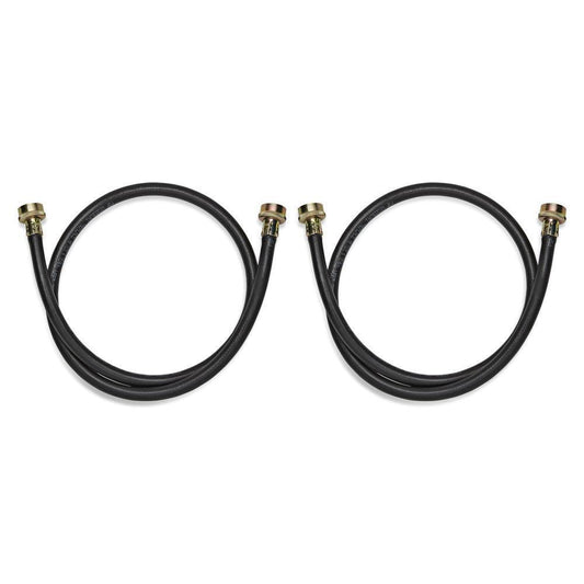 Kitchenaid 8212546RP 4' Black Washer Inlet Hoses 1050 PSI - 2 Pack