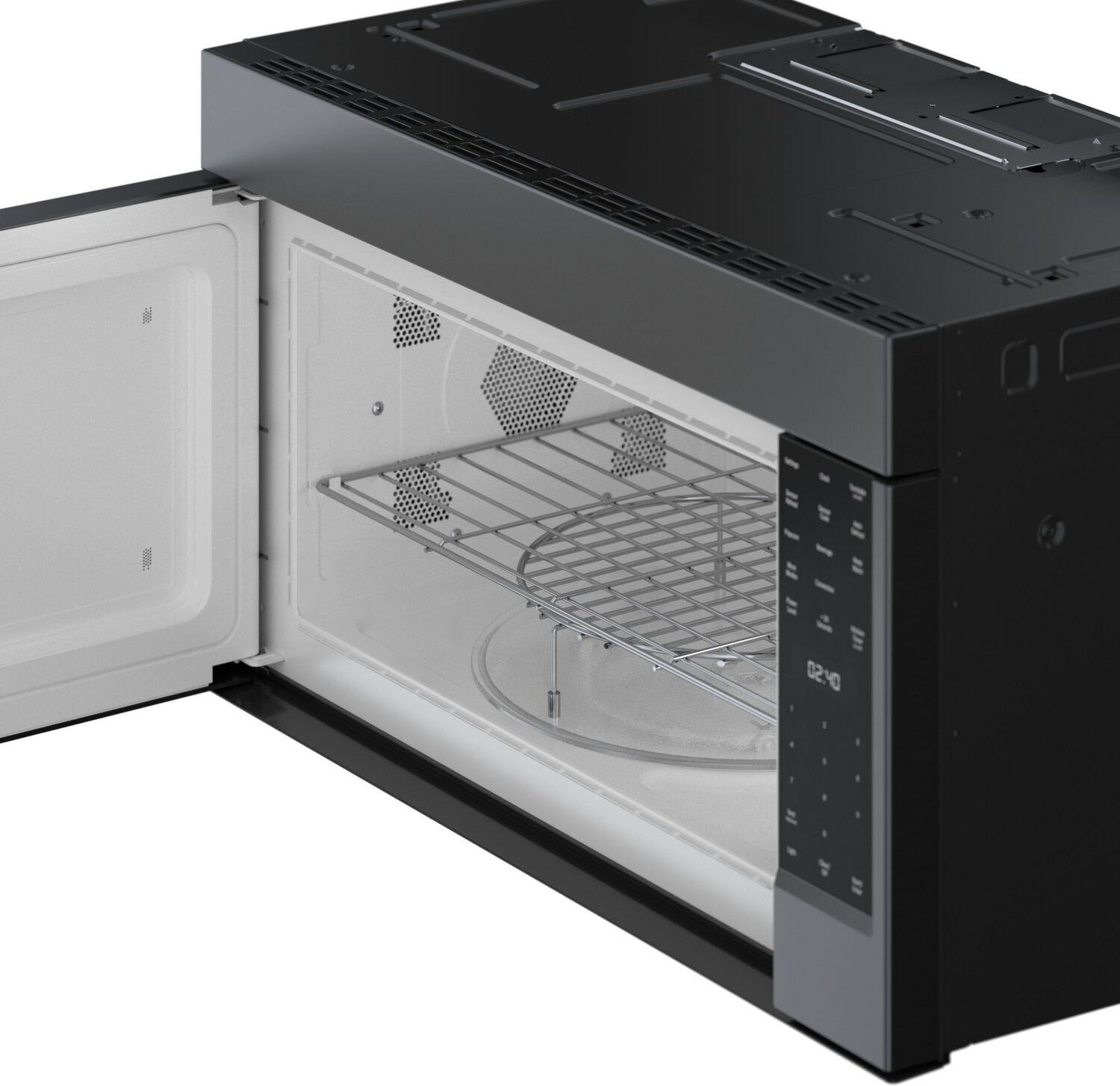 Bosch 800 Series Over-The-Range Microwave 30" Left SideOpening Door, Black Stainless Steel HMV8044U