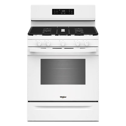 Whirlpool WFGS4530SW 30-inch Gas Range with Air Cooking Technology and Steam Clean