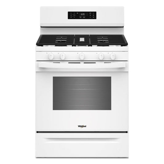 Whirlpool WFGS4530SW 30-inch Gas Range with Air Cooking Technology and Steam Clean