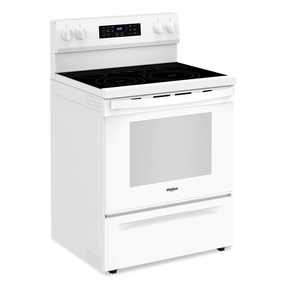 Whirlpool WFES5030RW 30-inch Energy Star Electric Range with Air Cooking Technology, No Preheat Air Fry and Air Baking and Self Clean