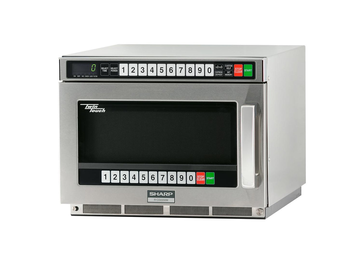 RCD2200M Sharp TwinTouch 2200 Watt Commercial Microwave Oven with Dual TouchPads
