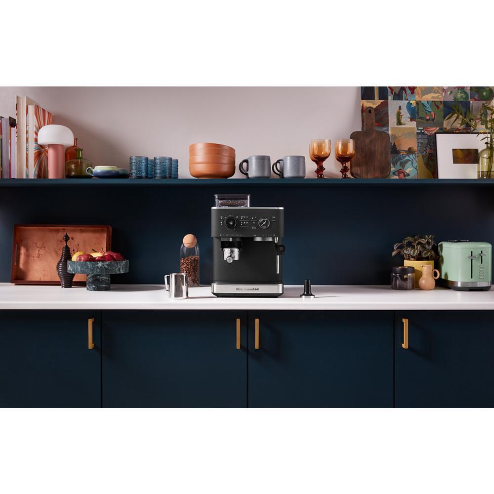 Kitchenaid KES6551BK Semi Automatic Espresso Machine with Burr Grinder
