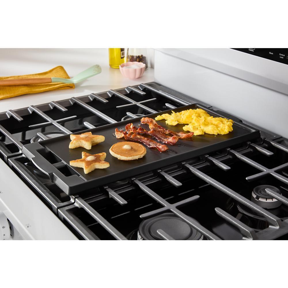 Whirlpool WFGS5030RW 30-inch Gas Range with Air Cooking Technology, No Preheat Air Fry and Air Baking and Self Clean