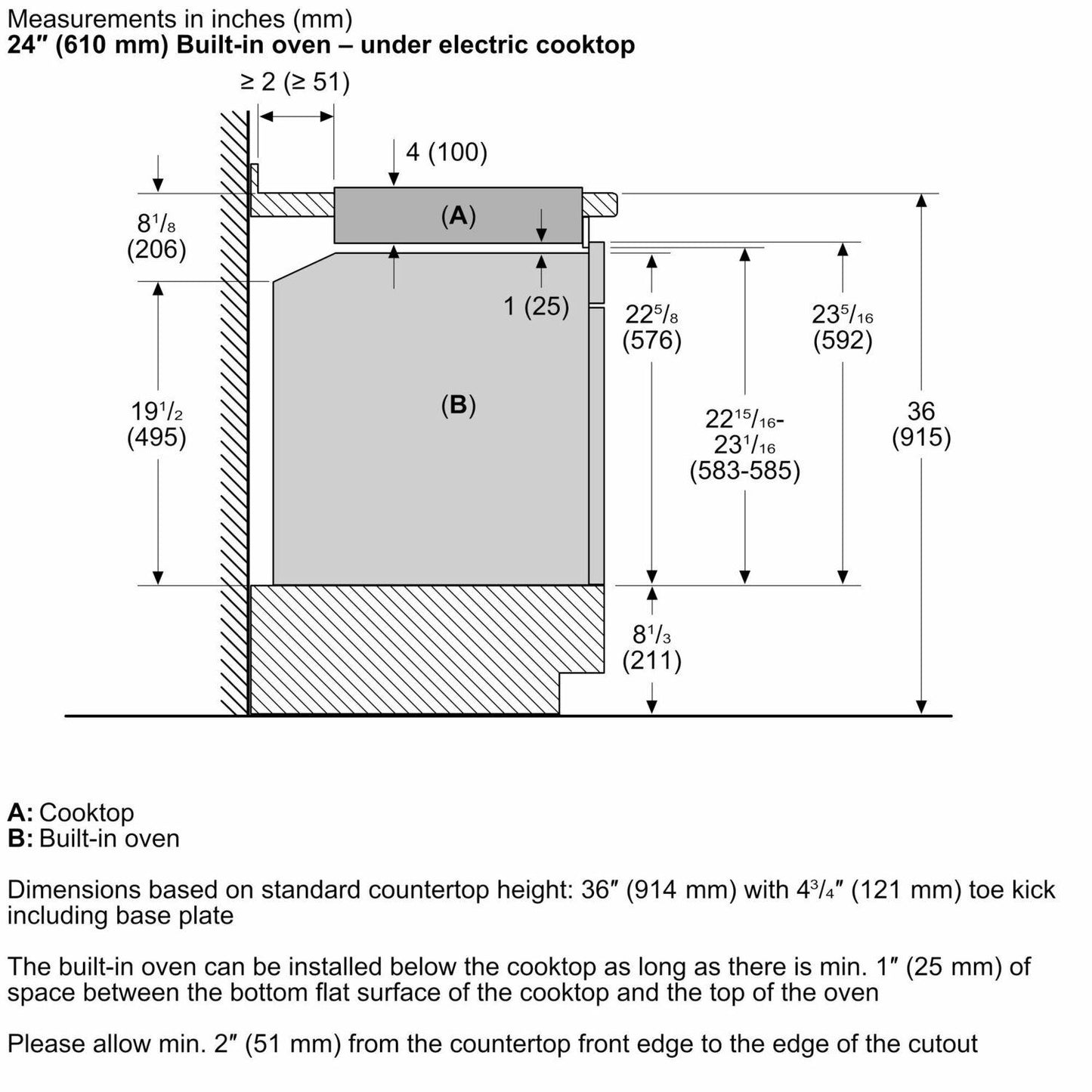 Bosch NEM5466UC 500 Series, Electric hob, 24", surface mount without frame