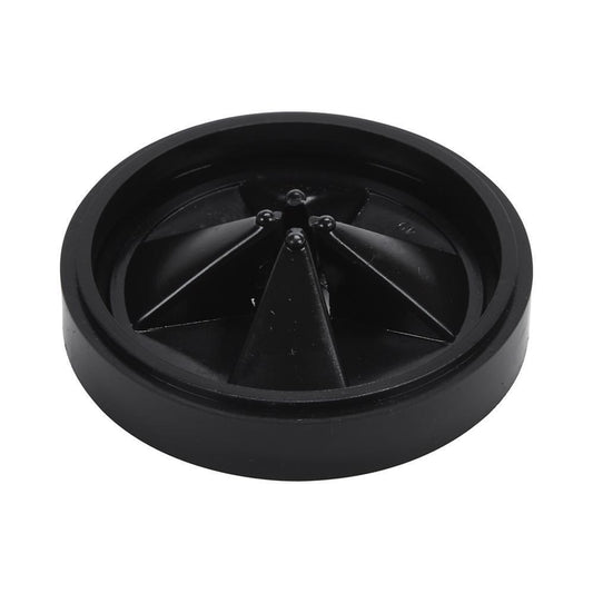 Whirlpool 4211615 Disposer Splash Guard, Black-colored, with 4" diameter flexible rubber sink baffle