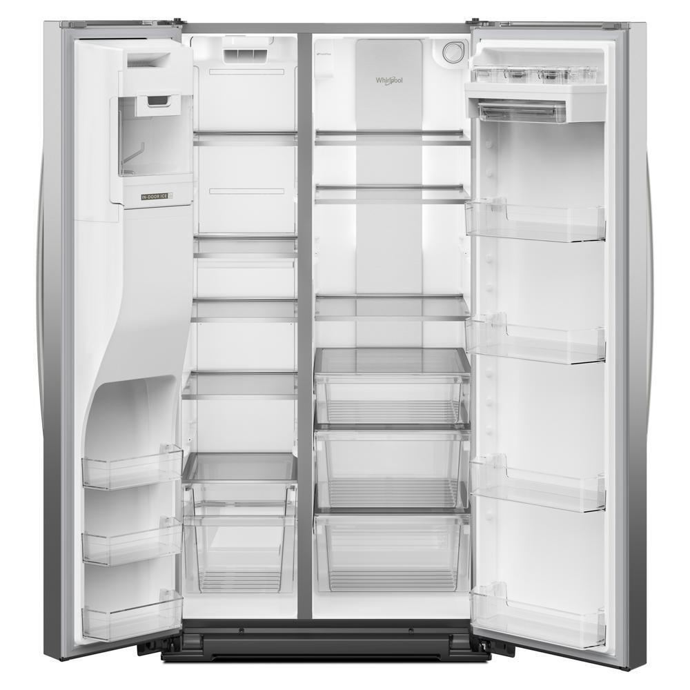 Whirlpool WRSF6536RZ 36-inch Standard Depth Side-by-Side Refrigerator with Prep & Store Bins
