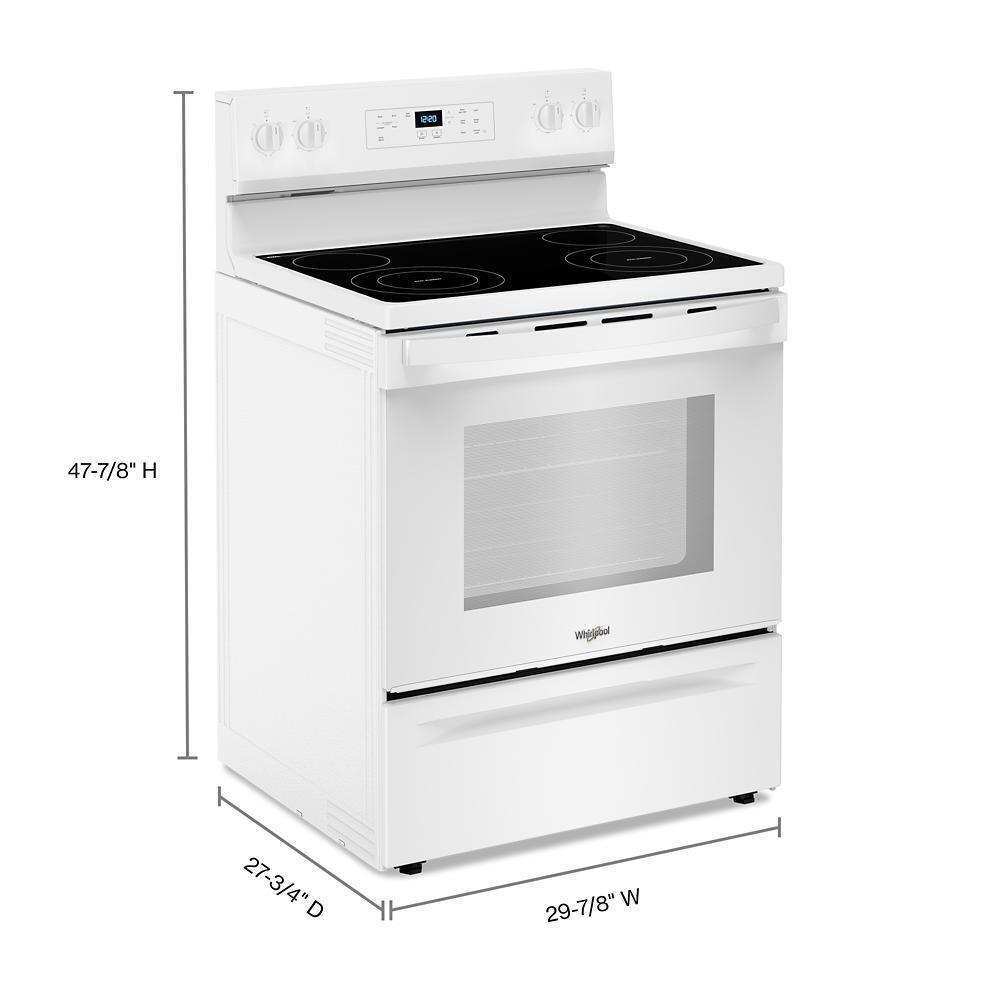 Whirlpool WFES3530RW 30-inch Electric Range with Self Clean