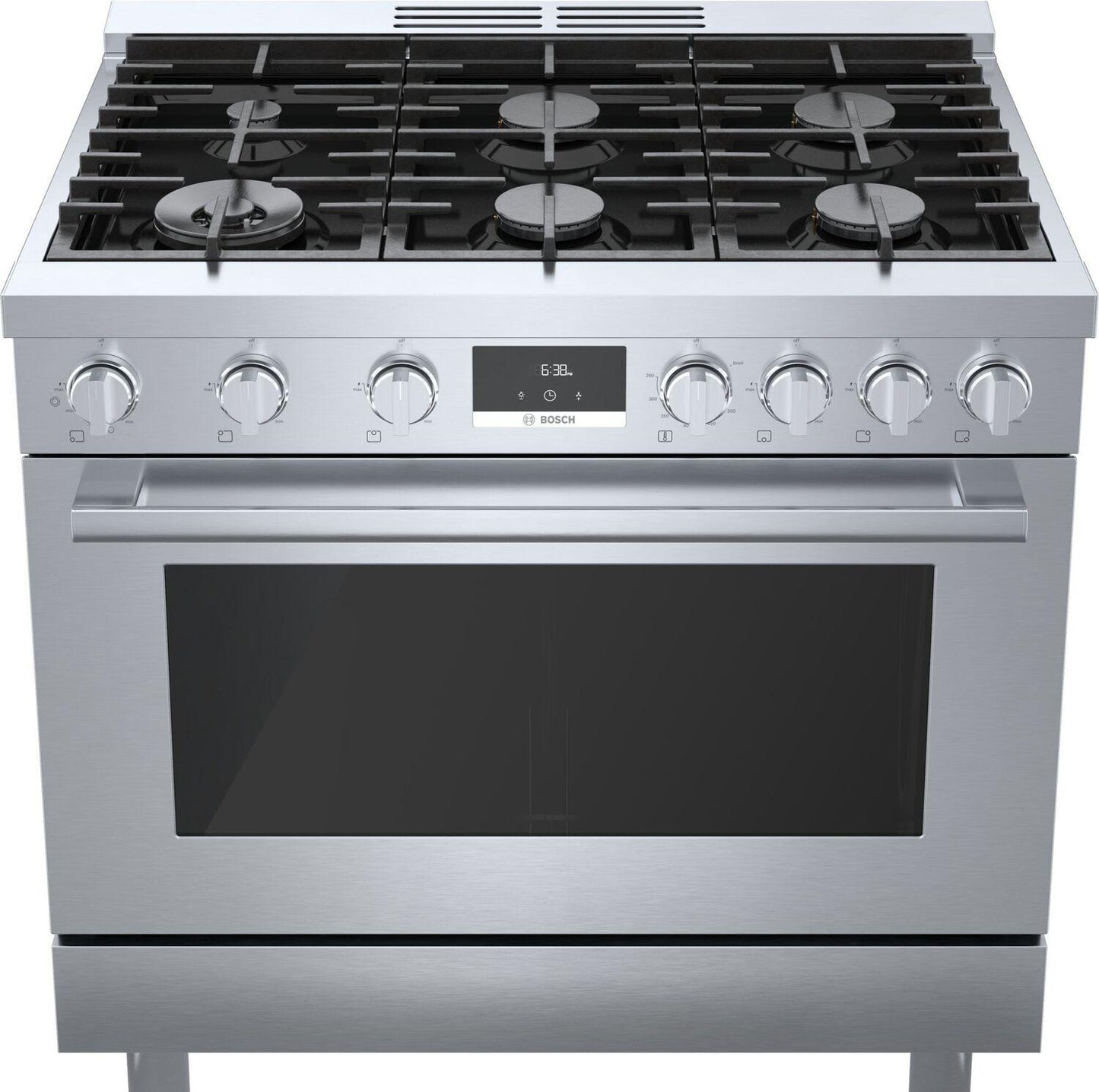 Bosch HGS8655UC 800 Series, Gas freestanding range, 36'', Stainless steel