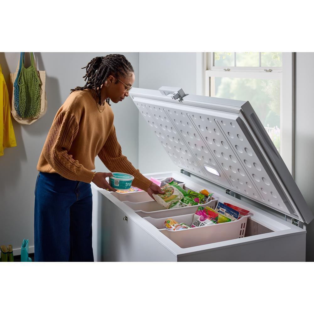 WZCC5519TW Whirlpool® 19 cu. ft. Convertible Freezer-to-Fridge Chest Freezer with 4 Storage Baskets