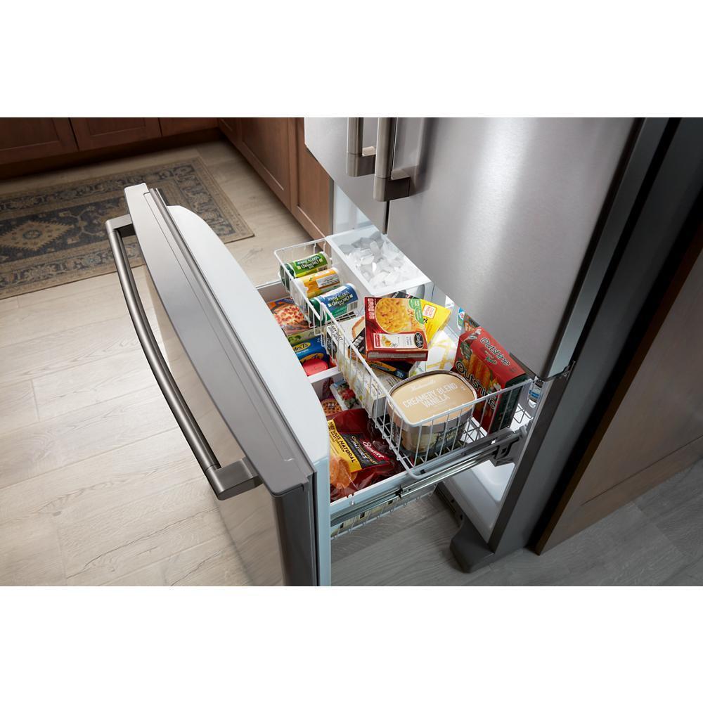 MRFF4136RZ Maytag® 36 Inch Wide French Door Bottom Mount Refrigerator with Max Cool Setting - 25 Cu. Ft.