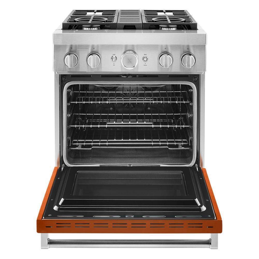 KFDC500JSC KitchenAid® 30'' Smart Commercial-Style Dual Fuel Range with 4 Burners