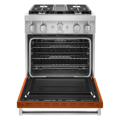 KFDC500JSC KitchenAid® 30'' Smart Commercial-Style Dual Fuel Range with 4 Burners