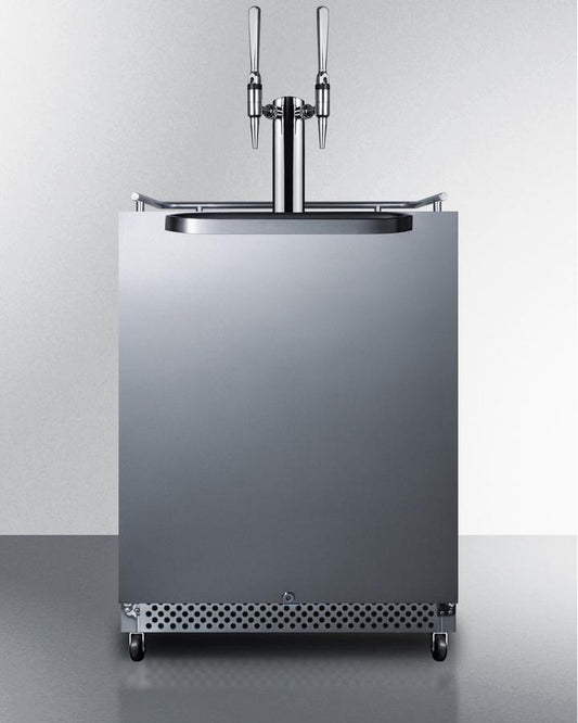 Summit SBC695OSNCFTWIN 24" Wide Built-in Outdoor Nitro-infused Coffee Kegerator