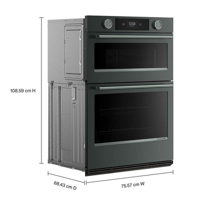 Kitchenaid KOEC930SJP 30-inch Smart Electric Combo Wall Oven with Intelligent Cooking Camera - Juniper