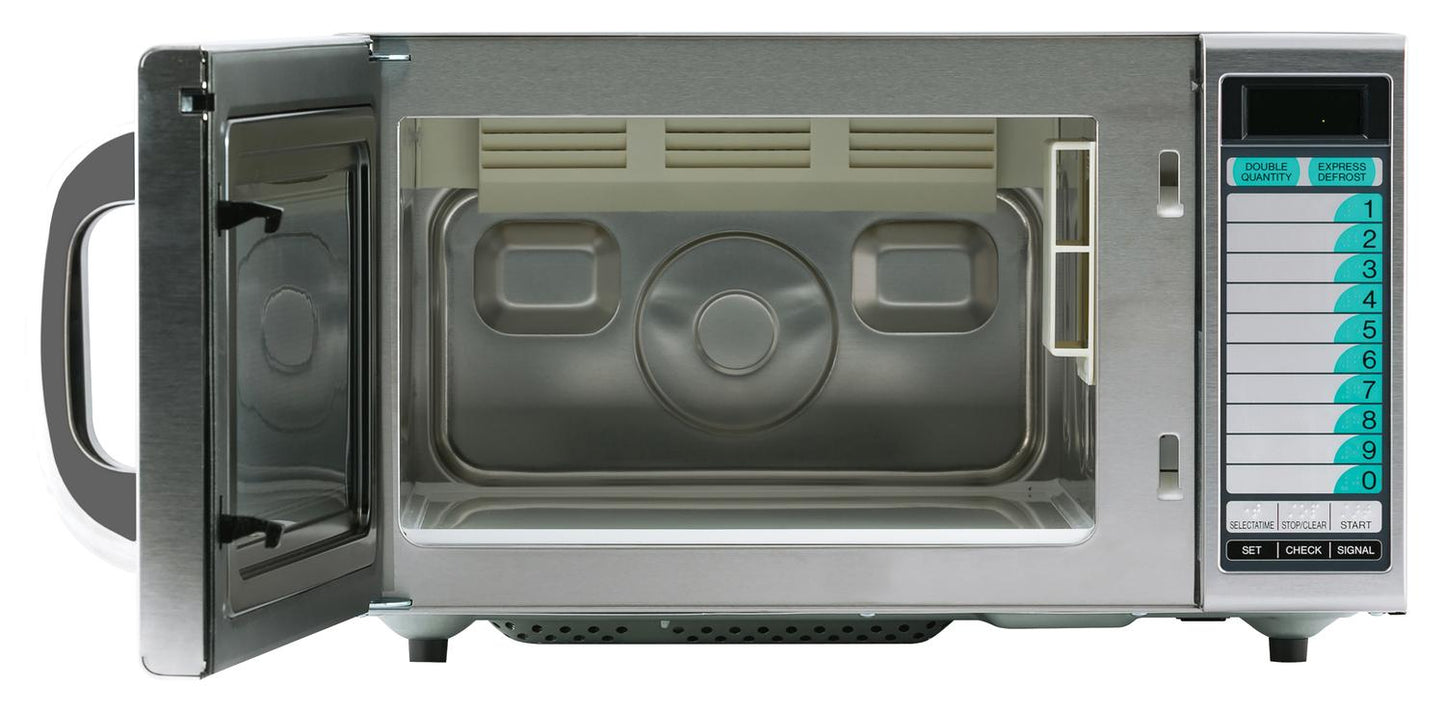 Sharp R21LVF Medium-Duty Commercial Microwave Oven with 1000 Watts