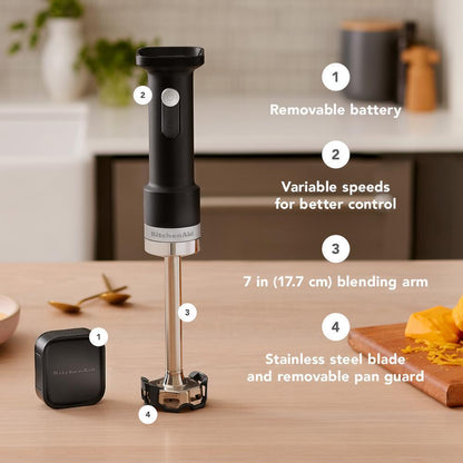 KHBRV71BM KitchenAid Go® Cordless Hand Blender - battery included