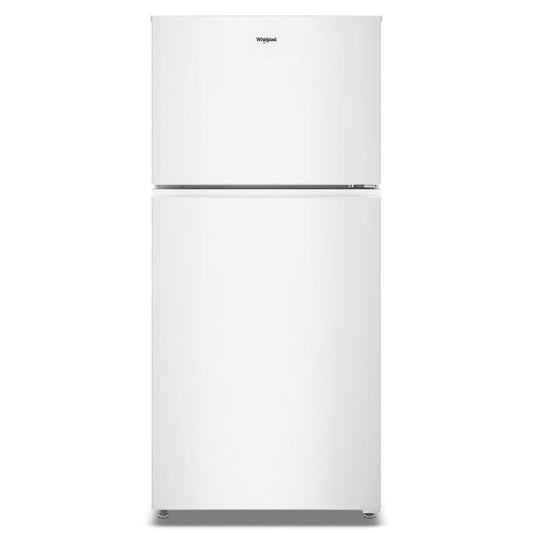 WRTX3019SW Whirlpool® 30-inch Wide Top Freezer Refrigerator with Total Coverage Cooling- 19 Cu. Ft.