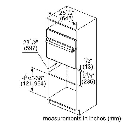 Bosch HWD5751UC 500 Series, 27", Warming Drawer