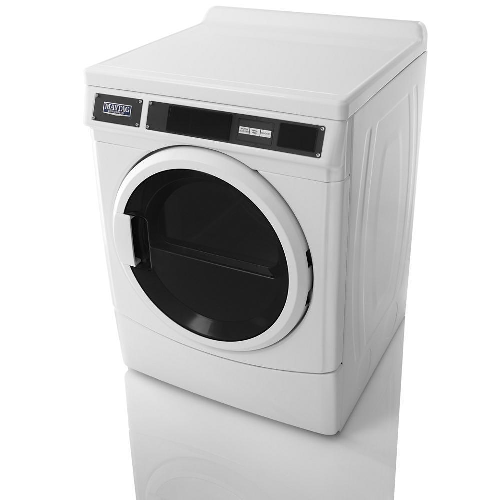 Maytag MDE28PRTGW Commercial Electric Dryer, Card Reader Ready or Non-Vend