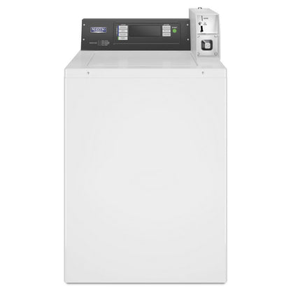 Maytag MAT24PDAWW Commercial Top-Load Washer, Coin Drop Installed