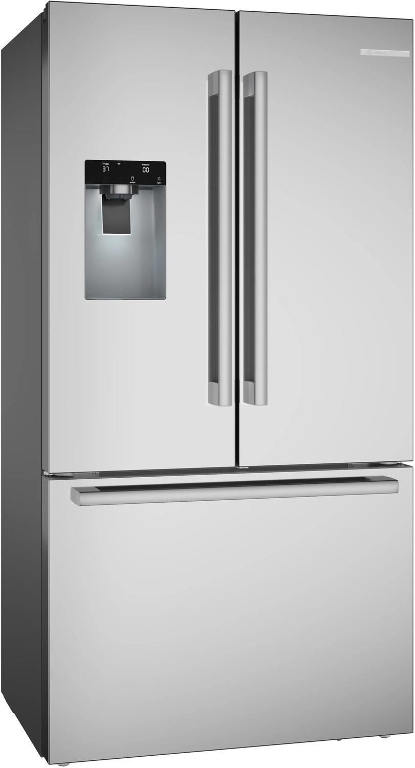 Bosch B36CD52SNS 500 Series, French Door Bottom freezer, multi door, 36'', Brushed steel (with anti-fingerprint), Total No Frost