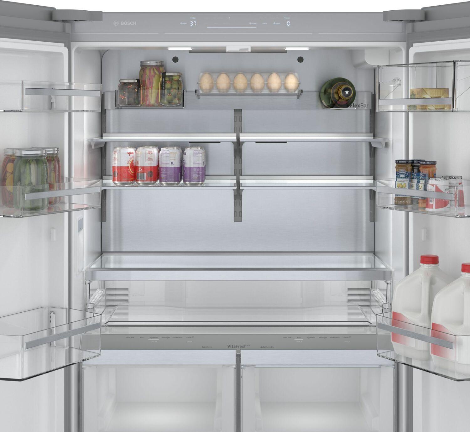 Bosch B36CT80SNS 800 Series French Door Bottom Mount Refrigerator 36" Stainless steel (with anti-fingerprint)