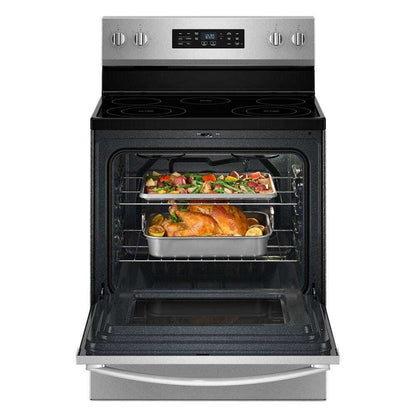 Whirlpool WFES4530SZ 30-inch Electric Range with Air Cooking Technology and Steam Clean