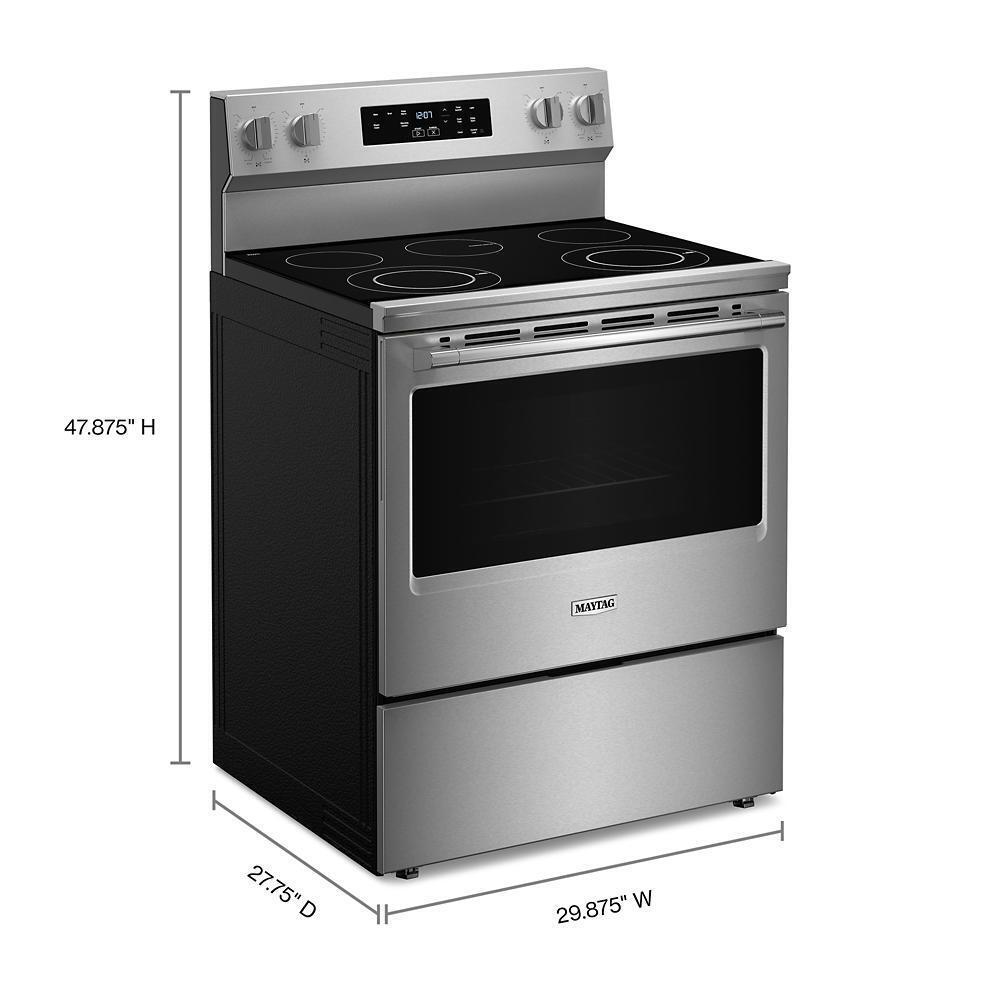 Maytag MFES4030RS 30-Inch Wide Electric Range With Steam Clean - 5.3 cu. ft.