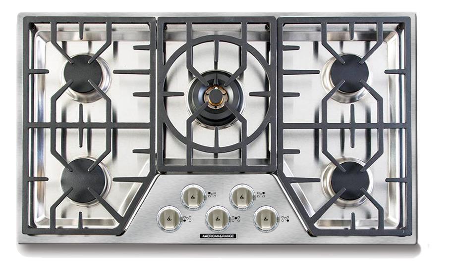 American Range ARDCT365 Vitesse 36 Inch 5-Burner Cooktop