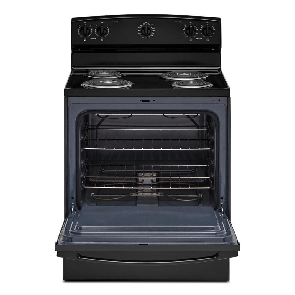 ACR4203MNB Amana® 30-inch Electric Range with Easy-Clean Glass Door